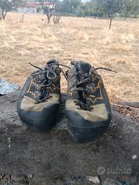 Scarpette arrampicata La Sportiva n 44  risuolate