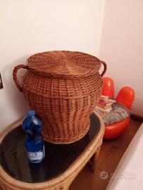 grande cesta in vimini 