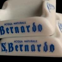2 VECCHI POSACENERE PUBBLICITARI ACQUA S. BERNARDO