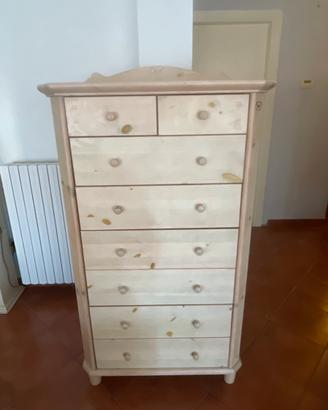 Cassettiera in legno