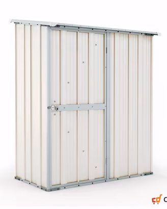 Casetta da giardino box in Acciaio 155x100 bianco