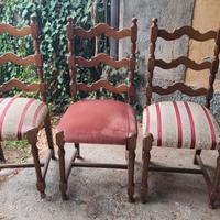 3 sedie stile antico
