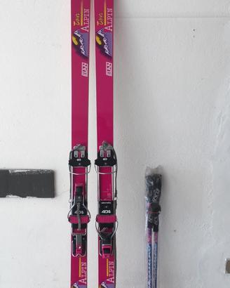 Sci alpinismo cm 190 con bastoncini e pelli foca
