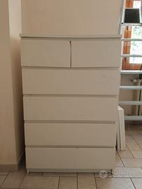 Settimino in Legno Laccato  Bianco