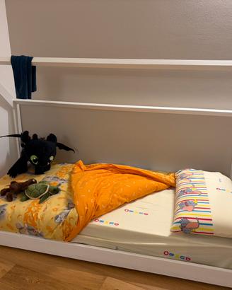 Letto casetta in legno