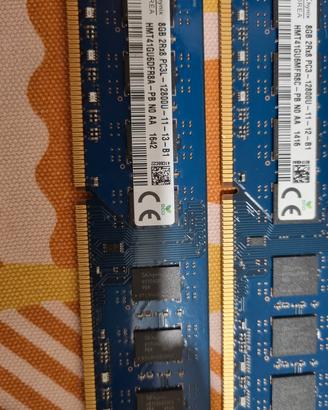 ram 8gb 2Rx8 PC3L 12800U 