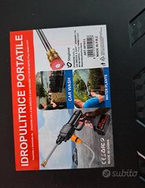 Idropulitrice portatile batteria ricaricabile 