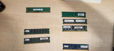 Lotto Ram PC Usate (Sdr, Ddr1, Ddr2)