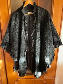 Mantella vintage in pelliccia breitschwanz