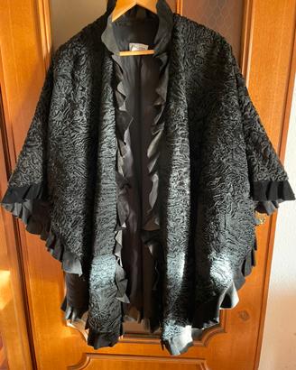 Mantella vintage in pelliccia breitschwanz