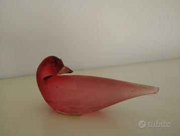 Uccello vetro Murano originale di Cenedese