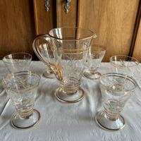 Servizio di bicchieri e brocca EGIZIA