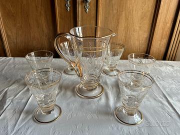 Servizio di bicchieri e brocca EGIZIA