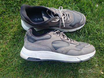 HOGAN - HYPERLIGHT UOMO camoscio/tela avio/grigio