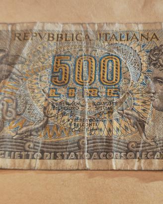 Banconota 500 lire Aretusa 1967