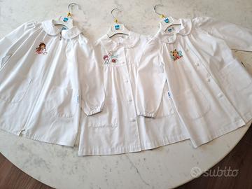 Grembiuli bianchi SIGGI bambina 3 anni