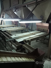 Impianto industriale macchine sgusciamandorle
