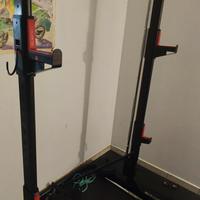 rack 500 decathlon,dischi,panca bilanciere manubri