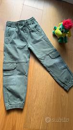 Pantalone jeans mod. cargo bambino 6/7 anni