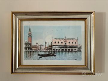Quadro autentico Carlo Salvini Venezia San Marco