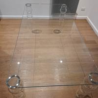 Tavolo in cristallo Piero Lissoni