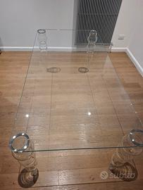 Tavolo in cristallo Piero Lissoni