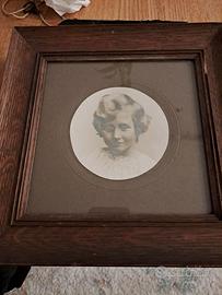 ANTICA FOTO PRIMI 900 IN CORNICE DI ROVERE. 