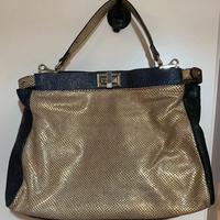 Borsa in pelle multicolor