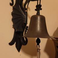 campana in ferro battuto vintage