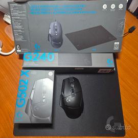 Logitech G502 X Wired + Tappetino G240