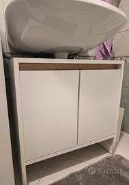 Mobile Sottolavello Bianco e Legno