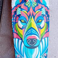 skateboard con ruote luminose