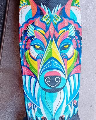 skateboard con ruote luminose