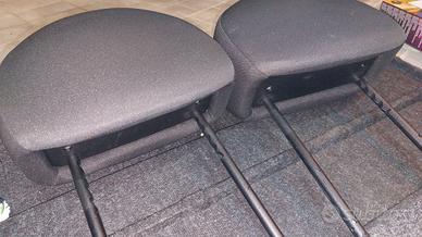 poggiatesta in tessuto nero lancia y 2011