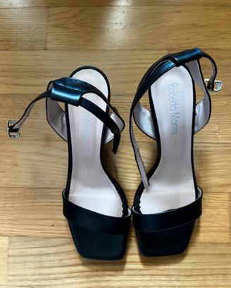 Sandali roberta Martini in pelle nera