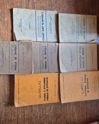 Lotto 7 Manuali Bignami Vintage Storia e Arte