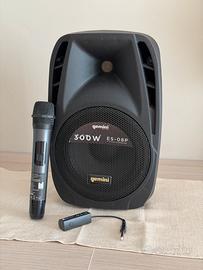 Karaoke-Cassa attiva Gemini 300W (Mic WiFi ragalo)