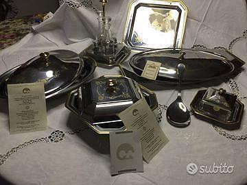 servizio da tavola placato oro