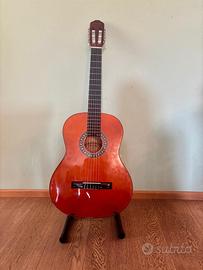 Chitarra maxine con cuatodia e cavalletto