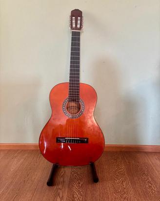 Chitarra maxine con cuatodia e cavalletto