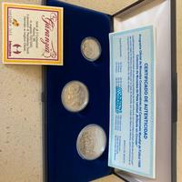 Scatola monete argento Mondiale Messico 86