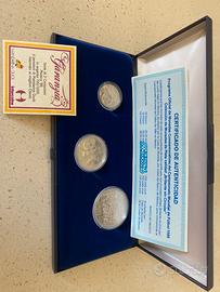 Scatola monete argento Mondiale Messico 86