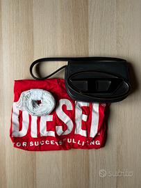 borsa Diesel in pelle nera