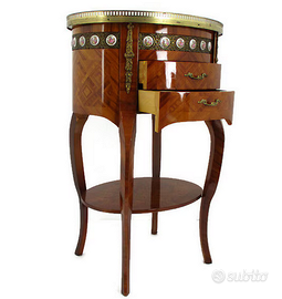 Mobiletto Ovale intarsiati stile Luigi XV