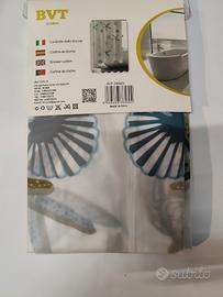 Tenda da doccia 200x240 cm con stampa mare