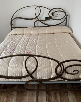 Letto “Capriccio” in ferro battuto e materasso