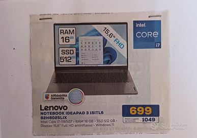 Notebook Lenovo i7 Display full hd antirifl esso