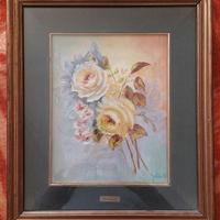 2 Quadri Dipinti ad Olio Galda soggetto fiori