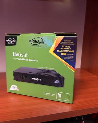 DIGIQUEST Decoder Tivùsat Ti9 con Smartcard Inclus