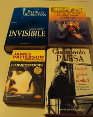 Libri vari:J.Patterson, P.Robinson,G.Pansa,Bradley